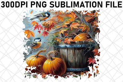 Sublimation Design: Print Watercolor Autumn PNG Sublimation afrosvg 