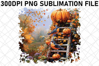 Sublimation Design: Print Watercolor Fall PNG Sublimation afrosvg 