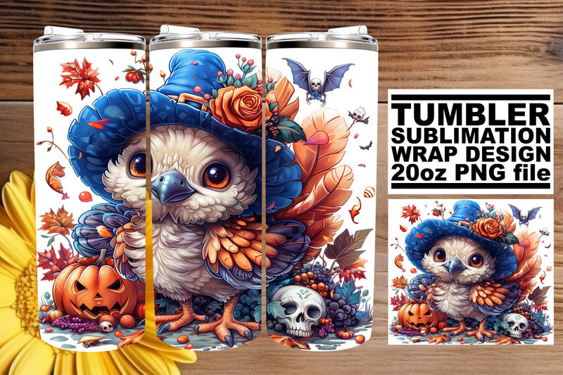 Sublimation Design: Turkey Tumbler Wrap 20oz Sublimation afrosvg 
