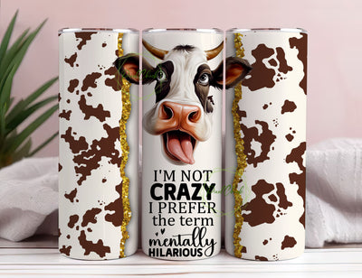 Sublimation Design Wrap for 20oz Skinny Cow Tumbler, Cow Print Tumbler Template, Cute Cow Tumbler PNG Sublimation PixelChick 