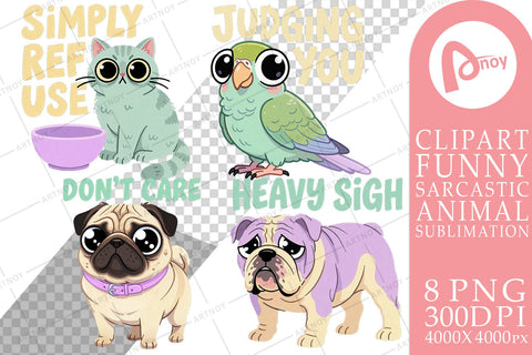 Sublimation Domestic Sarcastic Big-Eye Pets Sublimation artnoy 