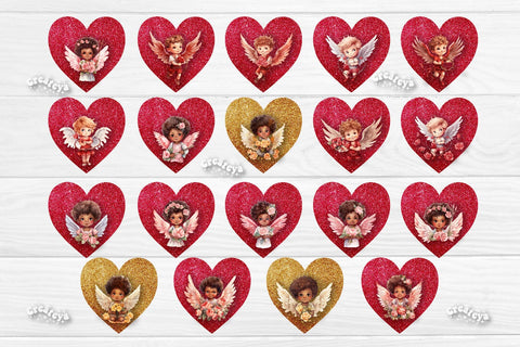 Sublimation earring bundle Heart earrings Valentine earrings sublimation Valentine Flower hearts Watercolor Sublimation Createya Design 