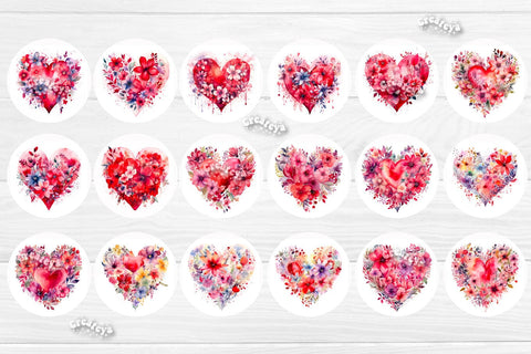 Sublimation earring bundle Teardrop Round and Heart shape Flower Sublimation design Valentine png Sublimation Createya Design 