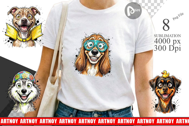 Sublimation Enthusiastic Wet Dog Pool Party Sublimation artnoy 