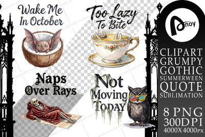 Sublimation Eternally Lazy Goth Summer Quote Sublimation artnoy 