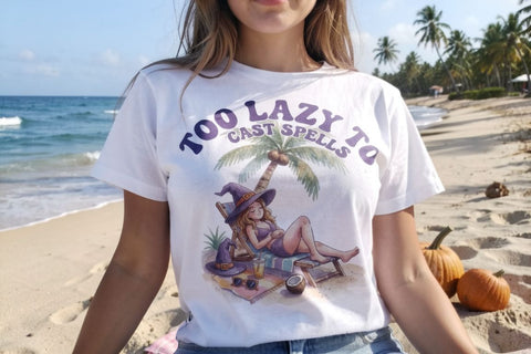 Sublimation Exhausted Burnout Witch Vacation Quotes Sublimation artnoy 