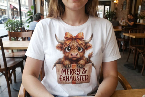 Sublimation Exhausted Highland Beast Quotes Sublimation artnoy 