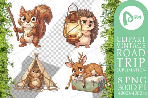 Sublimation Exhausted Hiker Animal Watercolor SVG artnoy 
