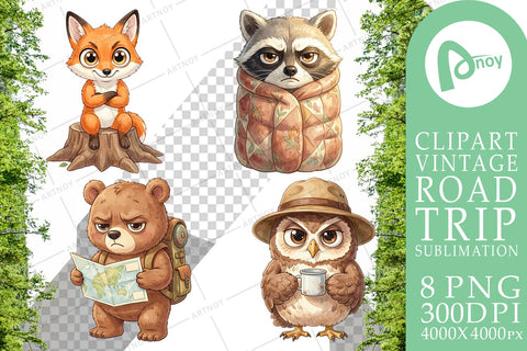 Sublimation Exhausted Hiker Animal Watercolor SVG artnoy 