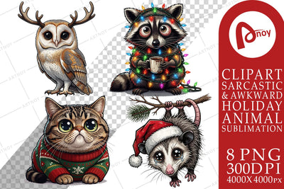 Sublimation Exhausted Holiday Animal Burnout Sublimation artnoy 