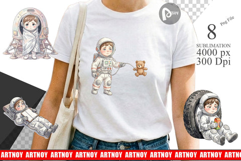 Sublimation Exhausted Kid Astronaut Space Burnout Sublimation artnoy 
