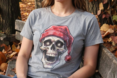 Sublimation Expressive Sassy Playful Gothmas Skulls Sublimation artnoy 