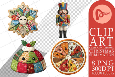 Sublimation Fabric Christmas Treat Patchwork Sublimation artnoy 