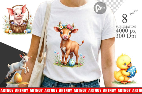 Sublimation Farmhouse Baby Animals Sublimation artnoy 