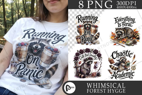 Sublimation Feral Raccoon Chaotic Whimsigoth Quote Sublimation artnoy 