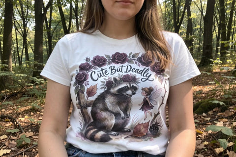 Sublimation Feral Raccoon Chaotic Whimsigoth Quote Sublimation artnoy 