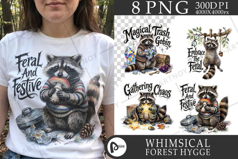 Sublimation Feral Raccoon Chaotic Whimsigoth Quote Sublimation artnoy 