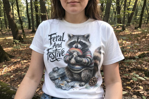 Sublimation Feral Raccoon Chaotic Whimsigoth Quote Sublimation artnoy 