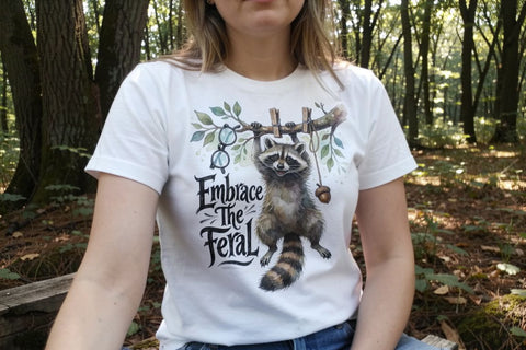 Sublimation Feral Raccoon Chaotic Whimsigoth Quote Sublimation artnoy 