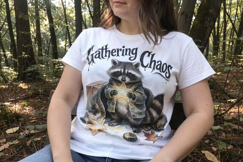 Sublimation Feral Raccoon Chaotic Whimsigoth Quote Sublimation artnoy 