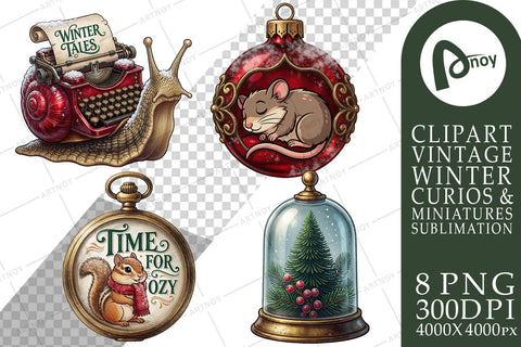 Sublimation Festive Woodland Curio Keepsakes Sublimation artnoy 