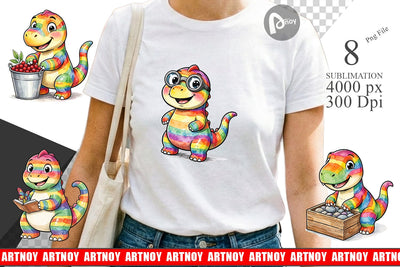 Sublimation Forest Scout Dino Watercolor Sublimation artnoy 