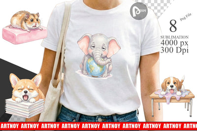 Sublimation Friday Burnout Animal Watercolor Sublimation artnoy 