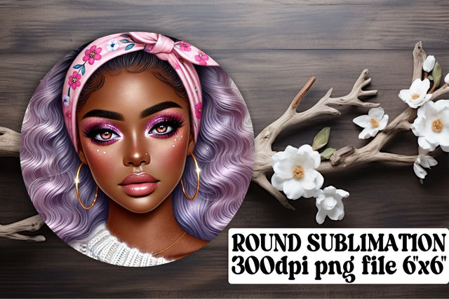 sublimation-friendly for keychains! , Colorful circle PNGs, Love Girl Sublimation afrosvg 