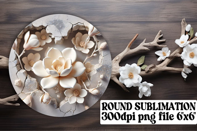 sublimation-friendly format! , Round PNG designs for keychains, 3D Heart Sublimation afrosvg 