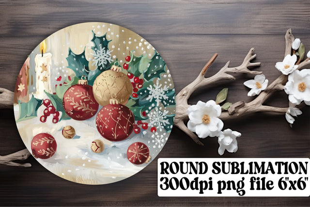 sublimation-friendly! , Unique circle PNGs for custom keychains, Christmas Sublimation afrosvg 