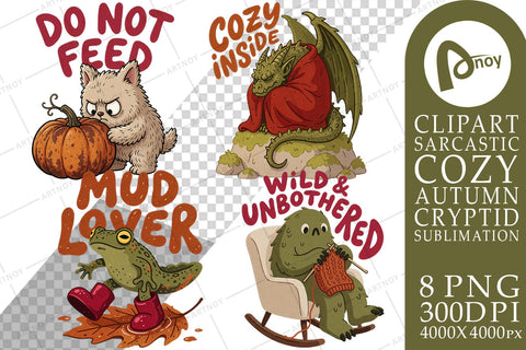 Sublimation Funny Autumn Water Cryptid Sublimation artnoy 