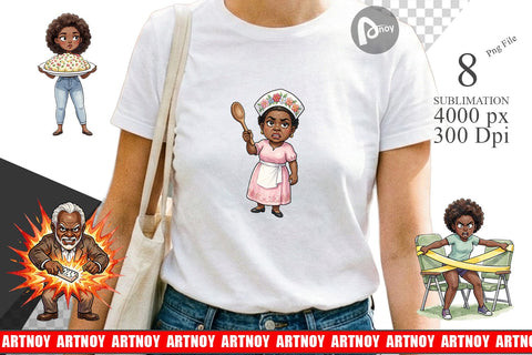 Sublimation Funny Black Family Cookout Sublimation artnoy 