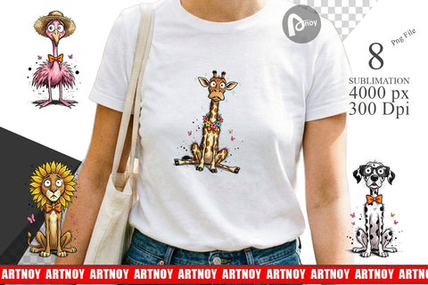 Sublimation Funny Skinny Safari Summer Sublimation artnoy 