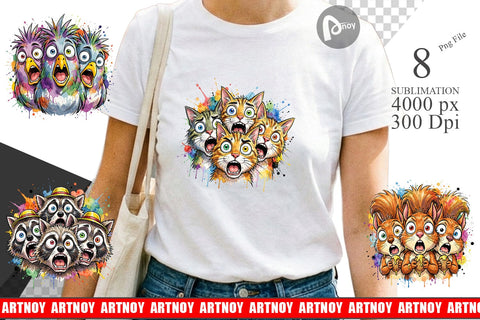 Sublimation Funny Suburban Animal Heatwave Sublimation artnoy 