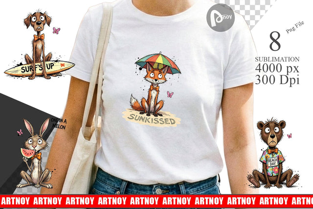 Sublimation Funny Summer Quote Animals Sublimation artnoy 