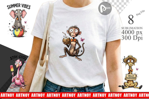 Sublimation Funny Summer Quote Animals Sublimation artnoy 