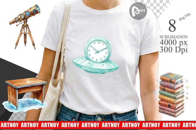 Sublimation Galactic Classroom Decor Watercolor Sublimation artnoy 