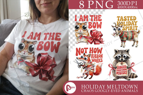 Sublimation Gift-Wrapping Gone Wrong Animals Sublimation artnoy 