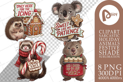 Sublimation Gingerbread Bakery Shade Animals Sublimation artnoy 