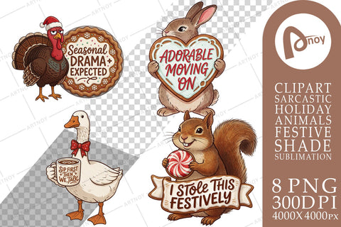 Sublimation Gingerbread Bakery Shade Animals Sublimation artnoy 