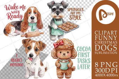 Sublimation Gingerbread Kitchen Cookie Dogs Sublimation artnoy 