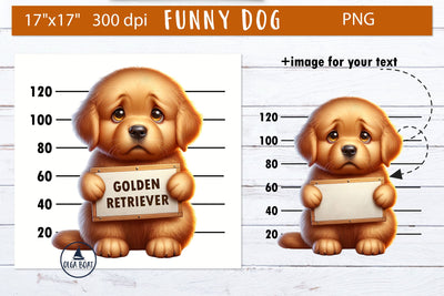 Sublimation Golden retriever | Funny dog clipart Sublimation Olga Boat Design 