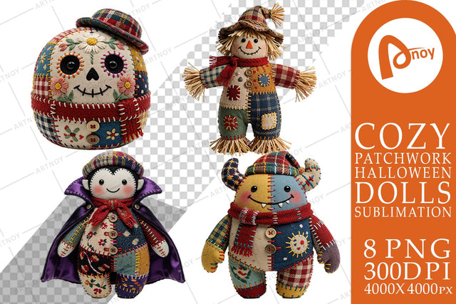 Sublimation Gothic Stitchery Classic Monster Dolls Sublimation artnoy 
