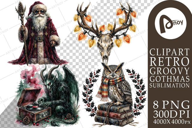Sublimation Groovy 70s Occult Gothmas Sublimation artnoy 
