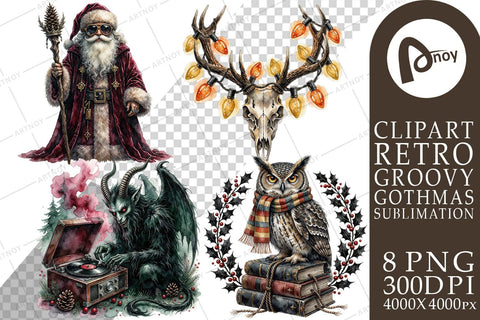Sublimation Groovy 70s Occult Gothmas Sublimation artnoy 