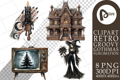 Sublimation Groovy 70s Occult Gothmas Sublimation artnoy 
