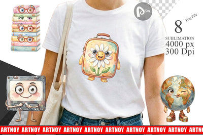 Sublimation Groovy 70s School Supply Sublimation artnoy 
