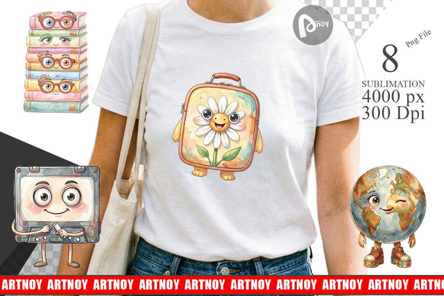 Sublimation Groovy 70s School Supply Sublimation artnoy 
