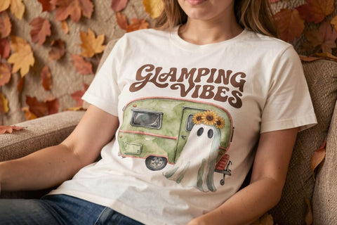 Sublimation Groovy 70s Sunset Ghost Glamping Sublimation artnoy 