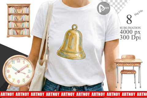 Sublimation Groovy Retro School Day Watercolor Sublimation artnoy 
